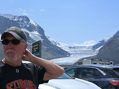 JD at Athabasca Glacier